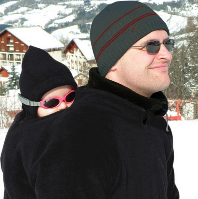 Zoli Papa black babywearing fleece - Image 2