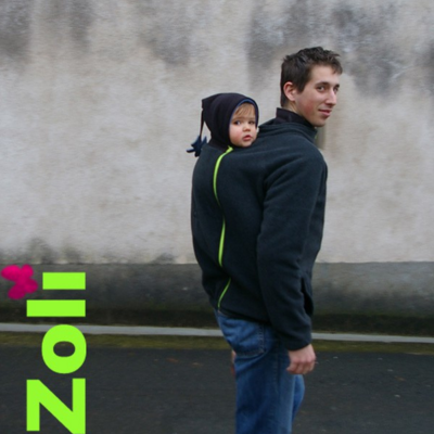 Zoli Papa black babywearing fleece - Image 3
