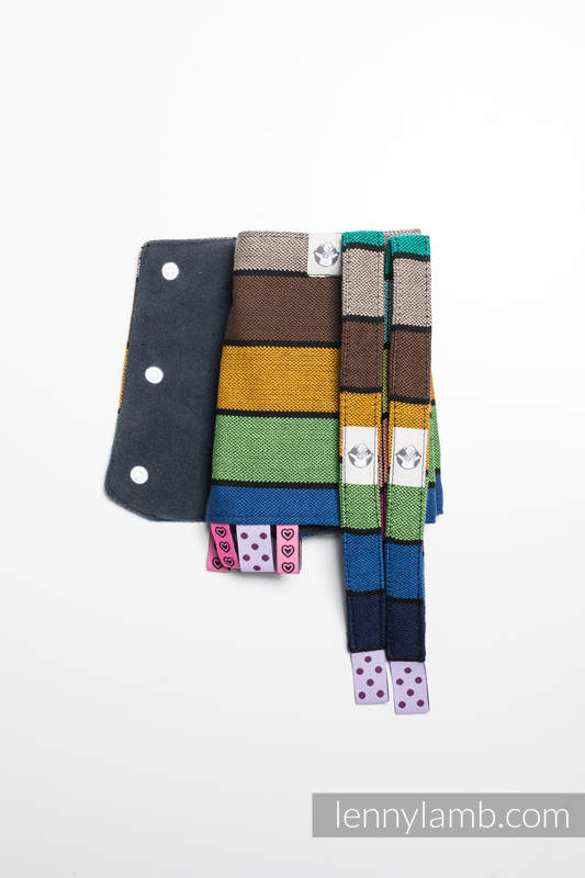 LennyLamb Drool Pads & Reach Straps Set - Carousel of Colours - Image 3