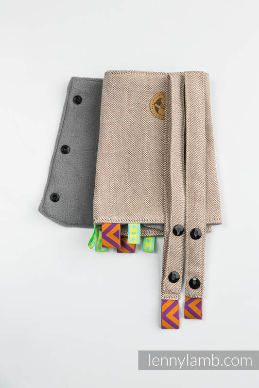LennyLamb Drool Pads & Reach Straps Set - Peanut Butter - Image 2