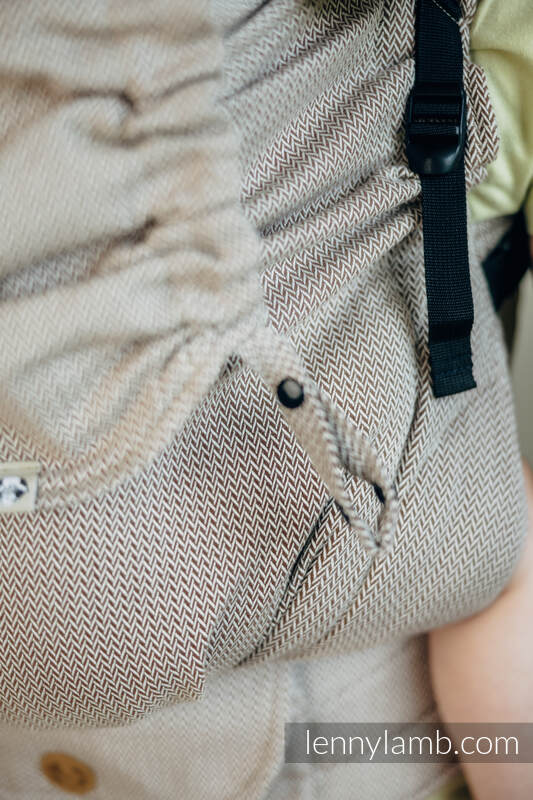 LennyLamb LennyPreschool Carrier Herringbone Almond - Image 6