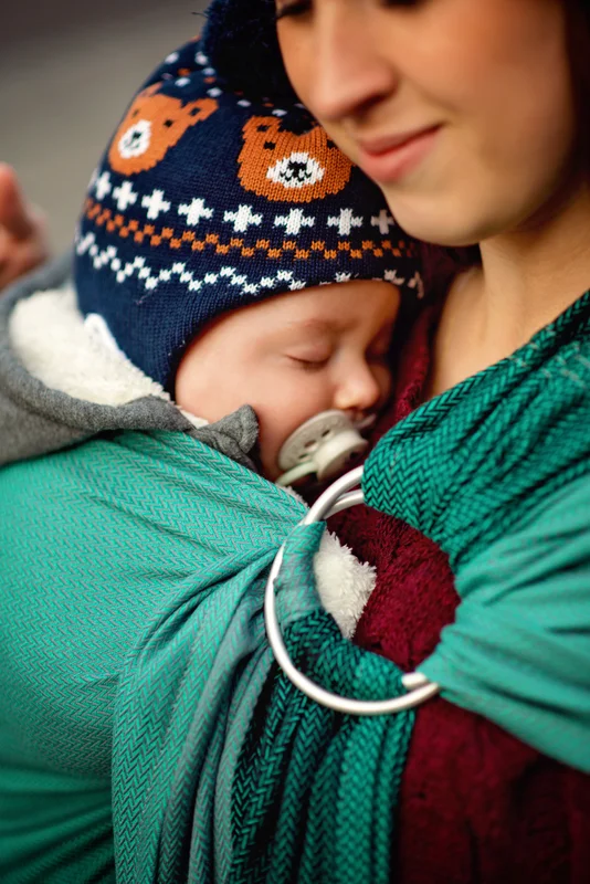 LennyLamb Ring Sling Little Herringbone Salsa - Image 2
